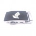 Men's Belt Adjustable in Black Leather Silver Steel Buckle