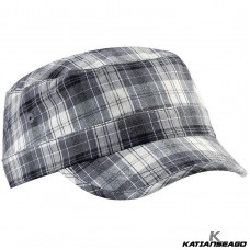 KATIANSEAGO UNISEX PLAID CADET ARMY CAP