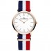 KATIANSEAGO WOMEN'S CANVAS QUARTZ WATCH