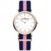 KATIANSEAGO WOMEN'S CANVAS QUARTZ WATCH