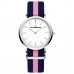 KATIANSEAGO WOMEN'S CANVAS QUARTZ WATCH