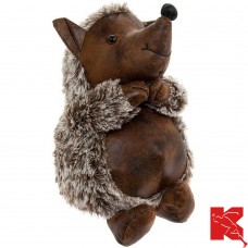 KATIANSEAGO FAUX LEATHER SITTING HEDGEHOG DOORSTOP