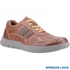 SPIRIDON LOUIS MENS LACE UP LEATHER SHOE