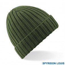 SPYRIDON LOUIS UNISEX WINTER CHUNKY RIBBED BEANIE HAT