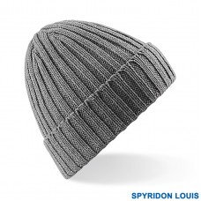 SPYRIDON LOUIS UNISEX WINTER CHUNKY RIBBED BEANIE HAT