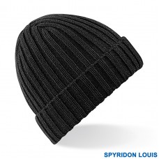 SPYRIDON LOUIS UNISEX WINTER CHUNKY RIBBED BEANIE HAT
