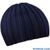 SPYRIDON LOUIS UNISEX WINTER CHUNKY RIBBED BEANIE HAT