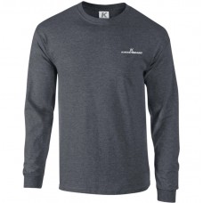 KATIANSEAGO MENS PLAIN CREW NECK ULTRA COTTON LONG SLEEVE T-SHIRT