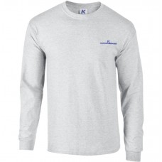 KATIANSEAGO MENS PLAIN CREW NECK ULTRA COTTON LONG SLEEVE T-SHIRT
